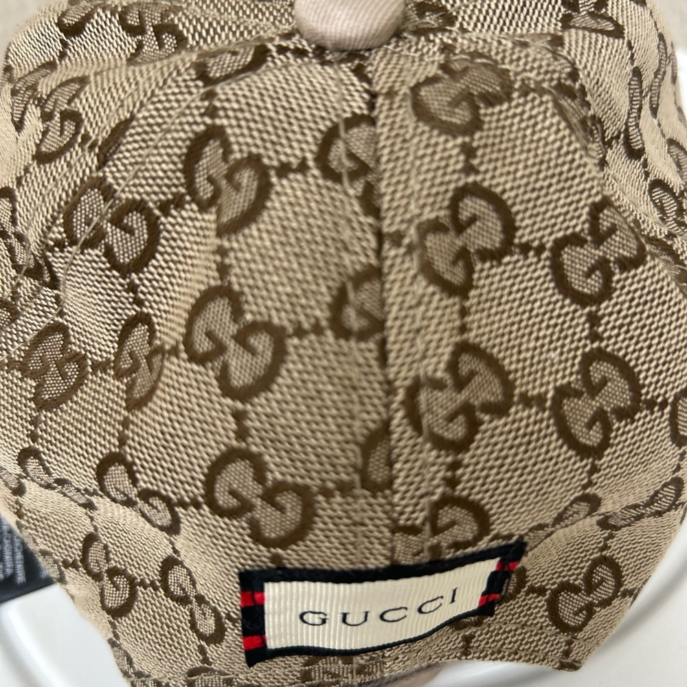 Gucci Orginal GG Canvas Base Ball Cap Beige - Picture 2 of 5